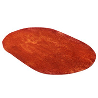 イケヒコ ラグ カーペット 1畳タイプ シャギー調 『ラルジュ』 オレンジ 約100×150cm 楕円1280200200803 1枚（直送品）