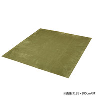 イケヒコ ラグ 1.5畳タイプ 洗える 『イーズ』 グリーン 約130×185cm すべりにくい裏地加工 1280050121503 1枚（直送品）