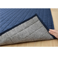 イケヒコ ラグ 2畳タイプ 洗える 無地 『コルム』 ネイビー 約185×185cm ホットカーペット対応 1291300195501 1枚（直送品）