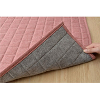 イケヒコ ラグ 2畳タイプ 洗える 無地 『コルム』 ローズ 約185×185cm ホットカーペット対応 1291300255501 1枚（直送品）