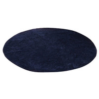 イケヒコ ラグ カーペット 円形 無地 フィラメント糸 『フィリップ』 ネイビー 約185cm 丸1280100190603 1枚（直送品）