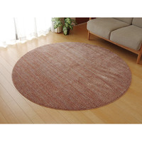 イケヒコ ラグ 円形 丸型 抗菌 防臭 防ダニ 国産 『イリゼ』 ベージュ 約180m丸1340630026803 1枚（直送品）