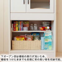 白井産業 キュレボ キッチンラック ホワイト 幅584×奥行380×高さ974mm CRV-9560DGH WH 1台（直送品）