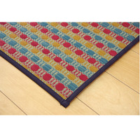 イケヒコ キッチンマット マルチ 『ドロップ』 約60×240cm （裏面:滑りにくい加工） 1枚（直送品）