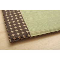 イケヒコ 車用カークッション 抗菌防臭 消臭 『マーブル無染土マチ付シート』 ブラウン 約43×41cm 1個（直送品）