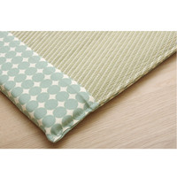 イケヒコ 車用カークッション 抗菌防臭 『マーブル半Pマチ付シート』 グリーン 約43×41cm 1個（直送品）