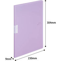 コクヨ クリヤーブックモッテA4S20枚P紫 A4縦 紫 20ポケット ラ-LM20V 1セット(1冊×20)