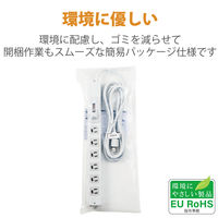 延長コード 電源タップ 3m 3ピン 6個口 過電流防止ブレーカー マグネット付 T-H0730OCPR エレコム 1個（直送品）