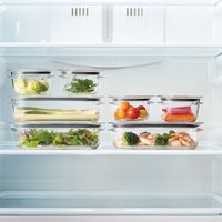 Like-it（ライクイット） 調理ができる保存容器（S:1個、M:1個、トレーM ）グレー（直送品）