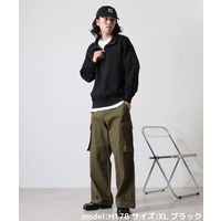 フェリック レギュラーウエイト ハーフジップスウェットシャツ-SBK SH2253-9-XL 1枚（直送品）