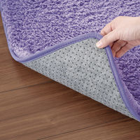 ふわふわ吸水大判バスマット ラベンダー 1個