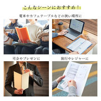 キングジム クリアーファイル ホッソ（透明） A4 15枚収容 オレンジ 5515TーOR 1セット（1冊×20）