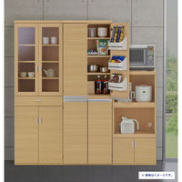 【軒先渡し】フナモコ キッチンストッカー 幅605×奥行445×高さ1800mm エリーゼアッシュ SSA-607 1台（直送品）