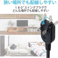 延長コード 電源タップ 3m 6個口 個別スイッチ 雷ガード ほこり防止 ブラウン T-K6A-2630BR エレコム 1個