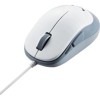 マウス 有線マウス 5ボタン ブルーLED ホワイト M-Y9UBWH エレコム 1個（直送品）