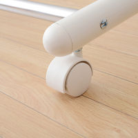 YAMAZEN 伸縮ハンガー シングル オフホワイト YBH-SSR(OW)D 1台（直送品）