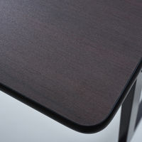 YAMAZEN フラップトップ会議用テーブル 幅1200×奥行450mm ダークブラウン YM-1245(DBR/BR) 1台（直送品）