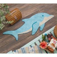 トモ・コーポレーション 玄関マット 50×120cm 室内 ロング イルカ 428130 1個（直送品）