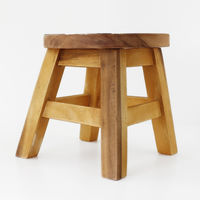 トモ・コーポレーション スツール 座面高25~26cm キャットハンズ 天然木 433203 1個（直送品）