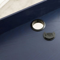 【軒先渡し】東馬 テスタ デスク 幅1220×奥行560×高さ810mm ブルー 54691720 1台（直送品）