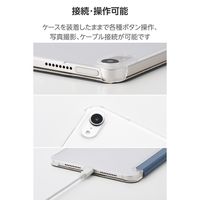エレコム iPad mini ケース 8.3インチ(A17 Pro) 薄型 背面クリア TB-A25SWVBG 1個