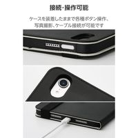 エレコム iPad mini ケース 8.3インチ(A17 Pro) ベルト付きフラップ TB-A25SPLF2BK 1個