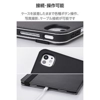 エレコム iPad Pro ケース 13インチ (M4) ベルト付きフラップ 耐衝撃 TB-A25PLPLF2BK 1個