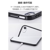 エレコム iPad ケース 11インチ(A16) 耐衝撃 背面クリア ブラック TB-A25RTSLOBK 1個