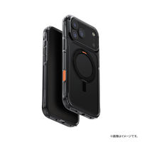 iPhone 17 Pro Max UNIQ 回転式リングスタンド付き Magsafe対応 ケース  カーボンブラック（直送品）