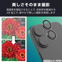 iPhone17 ガラスフィルム カメラレンズフィルム付 高透明 10H PM-A25AFLGGL エレコム 1個（直送品）