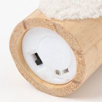 クリスマス　(LEDライト付き)ひげ布サンタ ネイビー LAKOLE/ラコレ