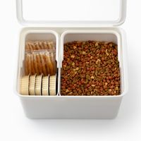 フタ付きストックケース 米びつ（インナーセット）10kg ブラック LBK-50_Bk 1個 日本製 計量カップ付き ライクイット