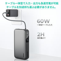AUKEY SparkSling 100W20000mAhモバイルバッテリー Cケーブル内蔵 PB-Y48-GY 1個