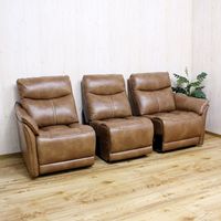 後藤家具物産 ソファー 2人掛 電動モーション 幅1980mm ダーク SO-TG3P-DBR 1台（直送品）