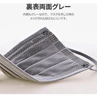 MSソリューションズ 不織布マスク 灰 ふつうサイズ　個包装　PL-FM03GY50EG　使い捨て　1箱（50枚入）
