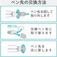 タッチペン スタイラスペン 超感度 太軸タイプ ブラック P-TPBPENBK エレコム 1個