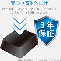 ワイヤレスキーボード 無線 フルサイズ 高耐久 メンブレン ブラック TK-FDM063TBK エレコム 1個（直送品）
