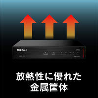 スイッチングハブ 2.5GbE対応 金属筐体 AC電源 5ポート ブラック LXW-2G5 バッファロー（直送品）