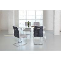 【軒先渡し】あずま工芸 TOCOM オペラ チェア グレー TDC-9945 1脚（直送品）