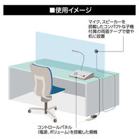 マイク＆スピーカーシステム 双方向通信 「窓口インターホン」 APU-01/SL 1個 ミヨシ