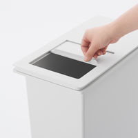 【まとめ買いセット】無印良品 ポリプロピレンフタが選べるダストボックス用フタ スライド窓付き横開き用 1セット（1個×10）