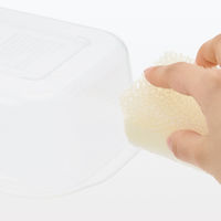 【まとめ買いセット】無印良品 蓋をしたままレンジで使えるフードコンテナ 正方形630mL 1セット（1組（2個入）×20）