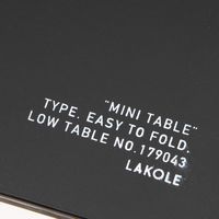折り畳みミニテーブル ブラック LAKOLE/ラコレ