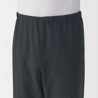 無印良品 メンズ 紳士 脇に縫い目のない フランネル長袖パジャマ 紳士Ｍ ダークグレー柄 良品計画