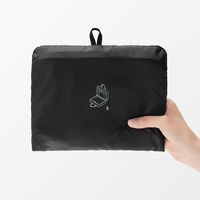 無印良品 たためる 撥水 旅に便利なボストンバッグ 黒 タテ２５×ヨコ３６×マチ２３ｃｍ 良品計画