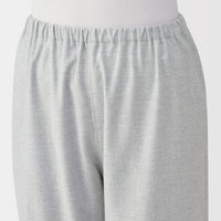 無印良品 レディース 婦人 脇に縫い目のない フランネル長袖パジャマ 婦人Ｌ グレー 良品計画