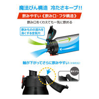 サーモス 真空断熱スポーツボトル 1.5L ブラックオレンジ FJS-1500F BKOR1個（わけあり品）