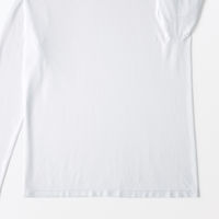 無印良品 メンズ　紳士 脇に縫い目のない なめらか クルーネック長袖Ｔシャツ 紳士Ｓ 白 良品計画