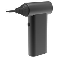 ナカバヤシ 最大風速50m/s 電動エアダスター JET turbo 充電式 ブラック DAD-401BK 1個