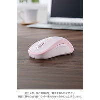 ワイヤレスマウス 静音 Bluetooth/無線2.4GHz 7ボタン チルト ピンク M-MY40MBSPN-G エレコム 1個（直送品）
